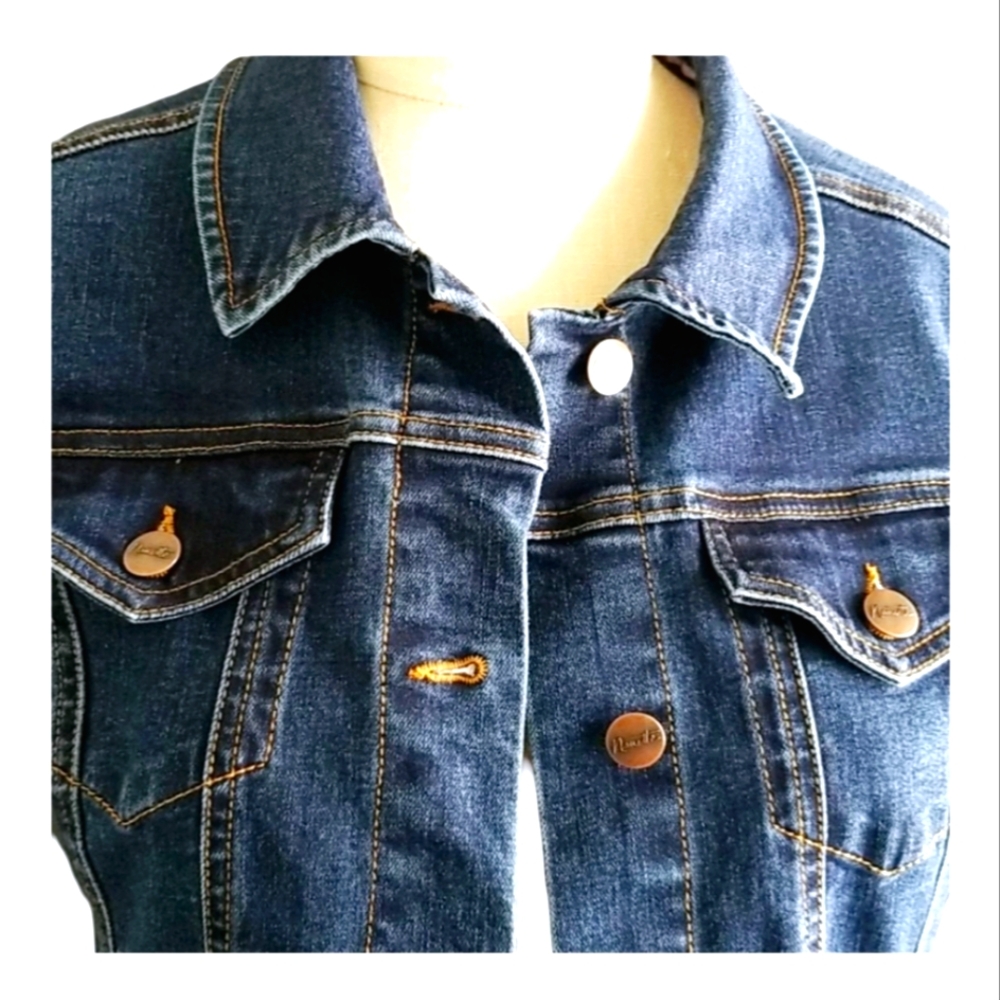 Nanette Lepore Denim Dark Blue Jacket  Petite Small NWT